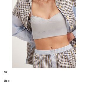 Free People Reach for Longline bralette